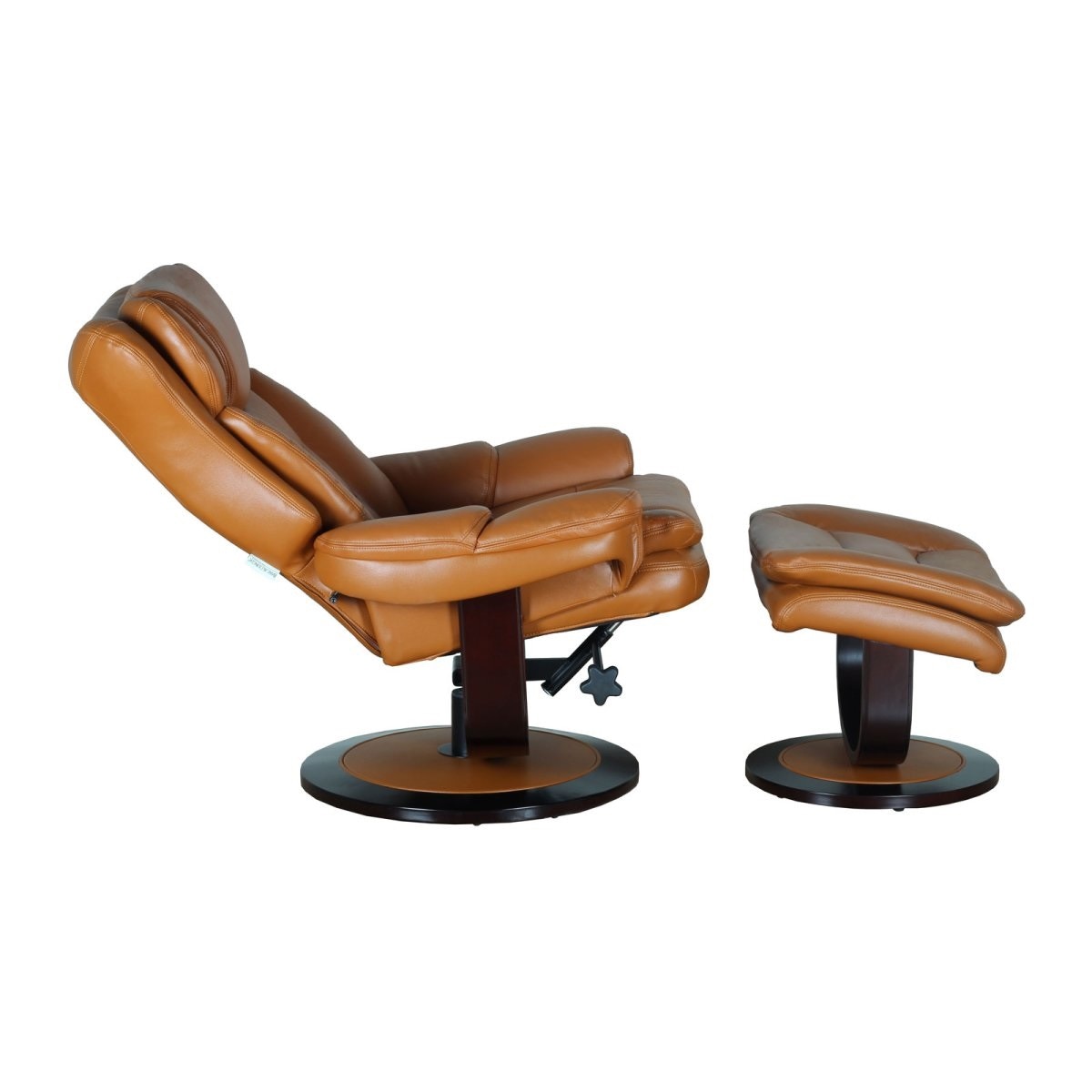 Barcalounger 15 8039 3760 38 Roscoe Pedestal Chair and Ottoman